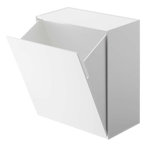 Wall-Mounted Storage or Trash Bin-Trash Can - Living-Yamazaki Home-White-santoku nyc