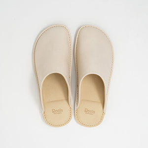 Waxed Leather Room Slippers - Reela