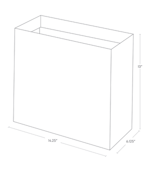 Wide Trash Can - Yamazaki Home-Trash Can-Yamazaki Home-White-santoku nyc