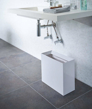 Wide Trash Can - Yamazaki Home-Trash Can-Yamazaki Home-White-santoku nyc