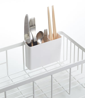 Steel Wire Dish Rack-Dish Rack-Yamazaki Home-White-santoku nyc