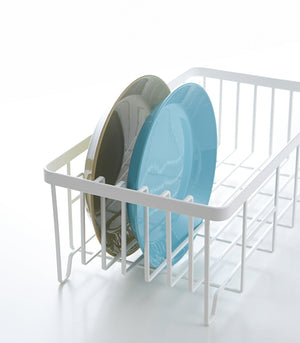 Steel Wire Dish Rack-Dish Rack-Yamazaki Home-White-santoku nyc