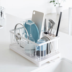 Steel Wire Dish Rack-Dish Rack-Yamazaki Home-White-santoku nyc