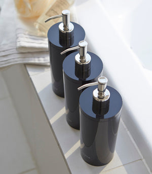 Round Dispenser Bundle: Shampoo, Conditioner, and Body Soap-Shower Dispenser-Yamazaki Home-santoku nyc
