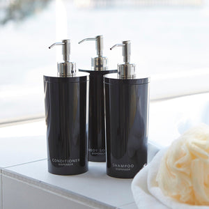 Round Dispenser Bundle - Shampoo, Conditioner, and Body Soap - Yamazaki Home