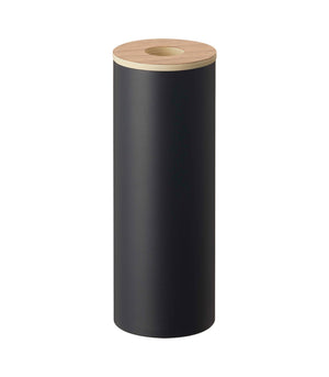 Steel & Wood Round Tissue Case - Yamazaki Home-Tissue Case-Yamazaki Home-SANTOKU NYC