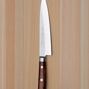 Hammered Damascus Petty Utility Knife 5.3˝ - JIKKO-Kitchen-JIKKO-santoku nyc