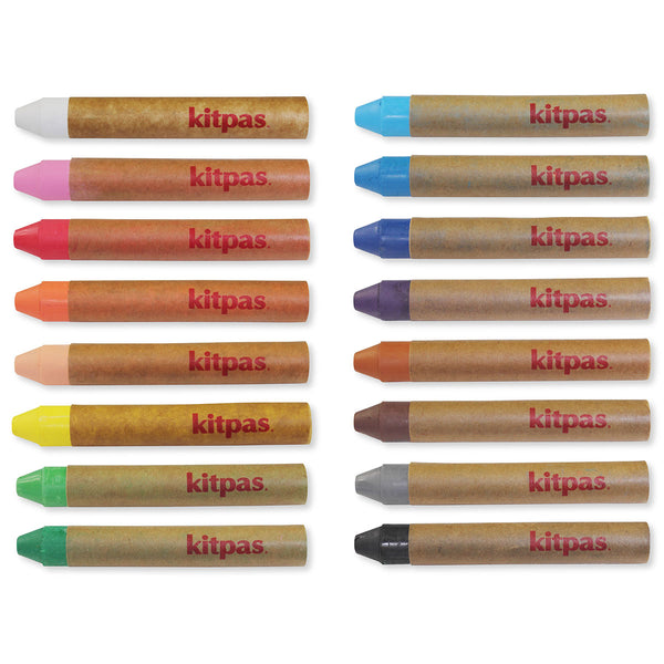 Kitpas Medium Rice Wax Crayons