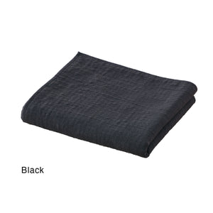 Marshmallow Gauze Scarf - UCHINO-Home & Wellness-UCHINO-Black-santoku nyc