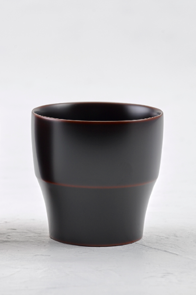 Joboji Lacquerware Nesori Cup M / Dark brown(Tameiro) By Tekiseisha