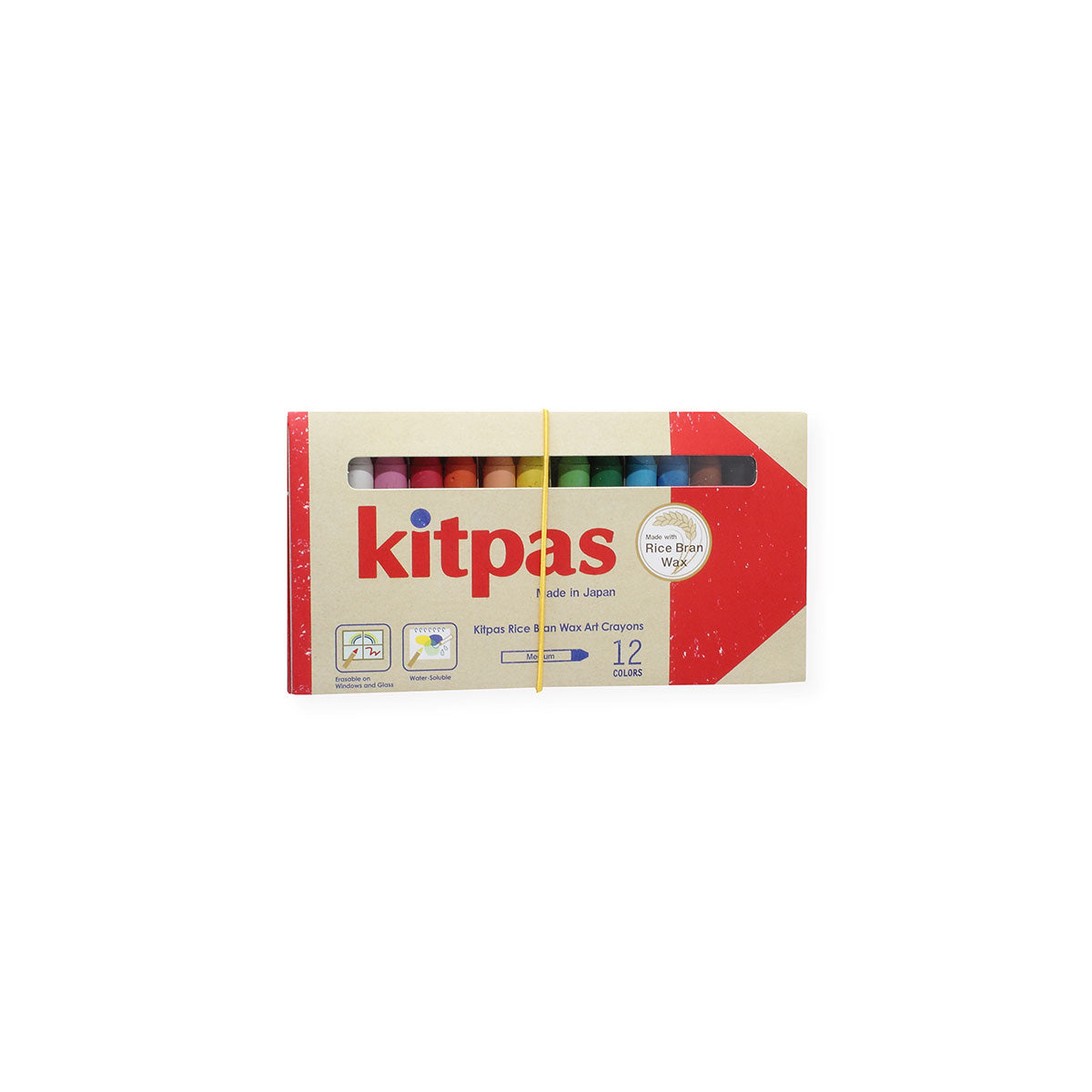 Kitpas Large Crayons 12 Colors