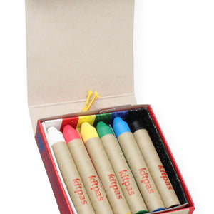 Kitpas Rice Bran Wax Art Crayons 6 Colors-kids-kitpas-santoku nyc