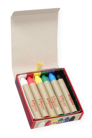 Kitpas Rice Bran Wax Art Crayons 6 Colors-kids-kitpas-santoku nyc