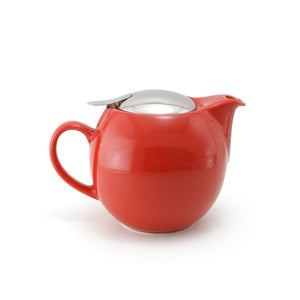 ZERO JAPAN - BEE HOUSE - ROUND TEAPOT for TWO (24 oz) - Tomato -Coffee & Tea-ZERO JAPAN-santoku nyc