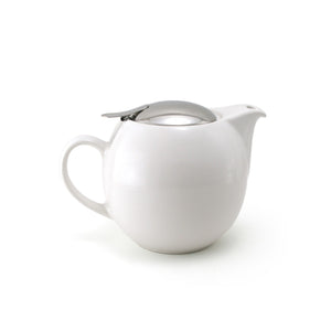 ZERO JAPAN - BEE HOUSE - ROUND TEAPOT for TWO (24 oz) - White -Coffee & Tea-ZERO JAPAN-santoku nyc