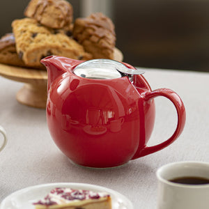 ZERO JAPAN - BEE HOUSE - 34 Ounce Ceramic Teapot - Tomato -Coffee & Tea-ZERO JAPAN-santoku nyc