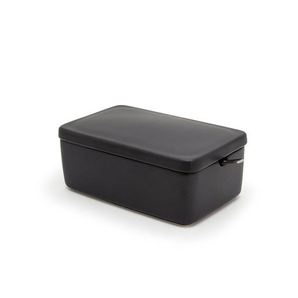 Butter case with s.s. butter knife - Noble Black - by ZERO JAPAN