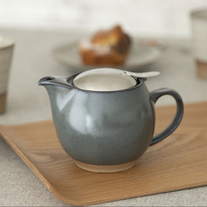 BEE HOUSE Round Teapot for One 15 oz Earth Color - ZERO JAPAN-Coffee & Tea-ZERO JAPAN-SANTOKU NYC