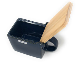 BEE HOUSE SALT BOX SALT CELLAR 16 oz - Jeans Blue - Kitchen-ZERO JAPAN-santoku nyc