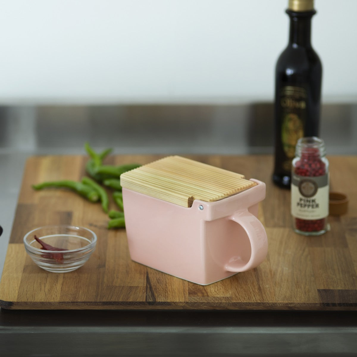BEE HOUSE Salt Box 16 oz Pink - ZERO JAPAN