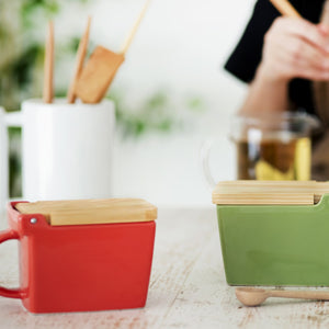 BEE HOUSE SALT BOX SALT CELLAR 16 oz - Carrot - ZERO JAPAN-Kitchen-ZERO JAPAN-santoku nyc