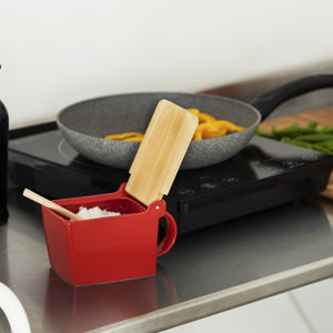 BEE HOUSE SALT BOX SALT_CELLAR 16 oz - Tomato --Kitchen-ZERO JAPAN-santoku nyc