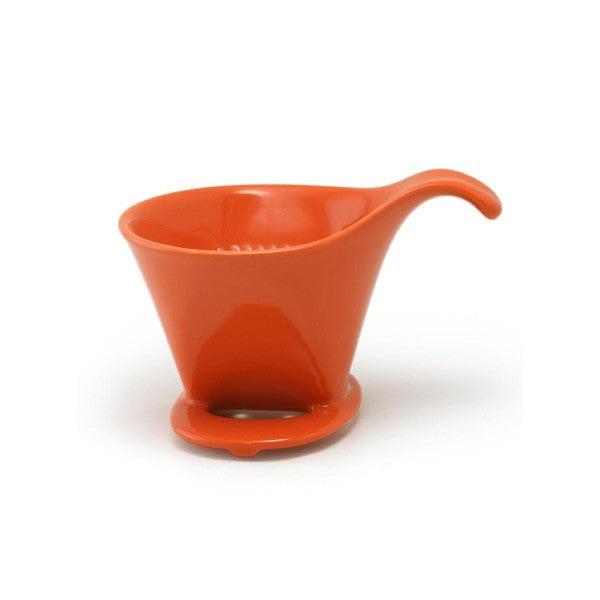 ZERO JAPAN - BEE HOUSE - Pour-Over Ceramic Coffee Dripper - Tangerine -