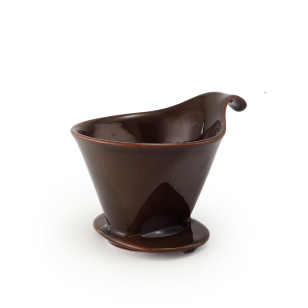 ZERO JAPAN - BEE HOUSE - Pour-Over Ceramic Coffee Dripper - Coffee Brown -