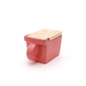ZBEE HOUSE SALTBOX 16 oz - Coral Pink - ZERO JAPAN-Kitchen-ZERO JAPAN-santoku nyc