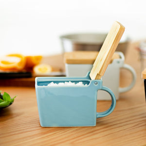 BEE HOUSE SALT BOX SALT CELLAR 16 oz - Ocean Blue - ZERO JAPAN-Kitchen-ZERO JAPAN-santoku nyc