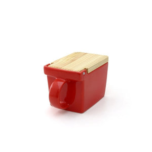 BEE HOUSE SALT BOX 16 oz - Tomato - ZERO JAPAN-Kitchen-SALT CELLAR santoku nyc