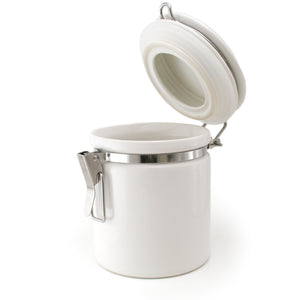 ZERO JAPAN COFFEE CANISTERS 27 oz. (CO-200) /13.5 oz. (CO-150) - White-Coffee & Tea-ZERO JAPAN-CO-150 - 4.1" Φ × 5" h (10.5 Φ × 12.6 cm h) - 13.5 oz (400 cc)-santoku nyc