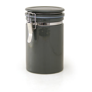 ZERO JAPAN COFFEE CANISTERS 27 oz. (CO-200) /13.5 oz. (CO-150) -Steel Gray-Coffee & Tea-ZERO JAPAN-CO-150 - 4.1" Φ × 5" h (10.5 Φ × 12.6 cm h) - 13.5 oz (400 cc)-santoku nyc