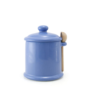 BEE HOUSE Sugar Canister with Wooden Spoon 13.5 oz - ZERO JAPAN-Kitchen-ZERO JAPAN-Blueberry-santoku nyc