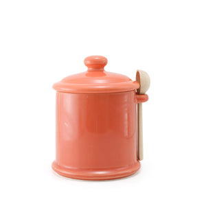 BEE HOUSE Sugar Canister with Wooden Spoon 13.5 oz - ZERO JAPAN-Kitchen-ZERO JAPAN-Carrot-santoku nyc