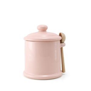 BEE HOUSE Sugar Canister with Wooden Spoon 13.5 oz - ZERO JAPAN-Kitchen-ZERO JAPAN-Pink-santoku nyc