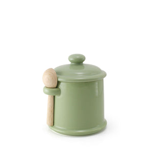 Sugar Canister with wooden spoon 10.0 oz - Artichoke - ZERO JAPAN-Kitchen-ZERO JAPAN-santoku nyc