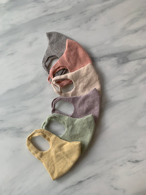 Unisex Botanical Dyed Organic Cotton Face Mask - Sun Flower (Yellow)-Mask-Tabbisocks-santoku nyc