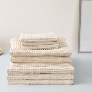 Air Waffle - UCHINO-Home & Wellness-UCHINO-Bath Towel: 28 × 55 in (70 × 140 cm)-Beige-santoku nyc