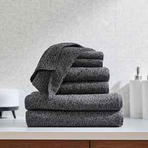 Charcoal Towel - UCHINO-Home & Wellness-UCHINO-Bath Towel: 28 × 55 in (70 × 140 cm)-Black-santoku nyc