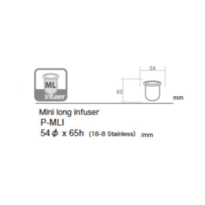 Mini Long Teapot Infuser - ZERO JAPAN-Tea Infuser-ZERO JAPAN-santoku nyc