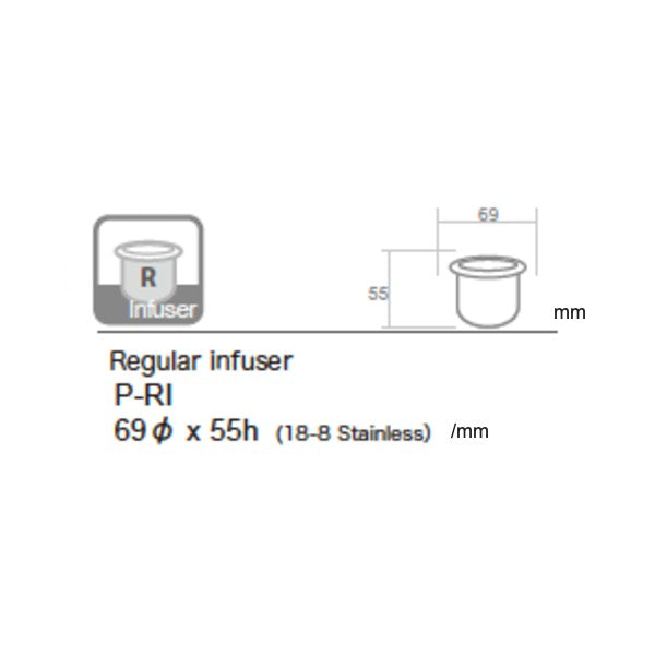 Regular infuser "Φ2.72 x 2.16  for ZERO JAPAN Teapot