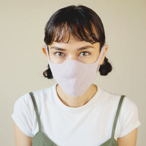 Unisex Botanical Dyed Organic Cotton Face Mask - Pansy (Purple)-Mask-Tabbisocks-santoku nyc