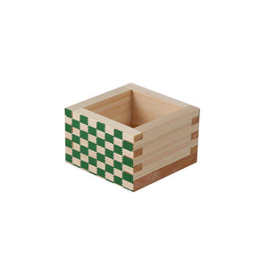 Colorful Masu - Ichimatsu - Green-Fine Craft-Ohashi Ryoki-Green-santoku nyc