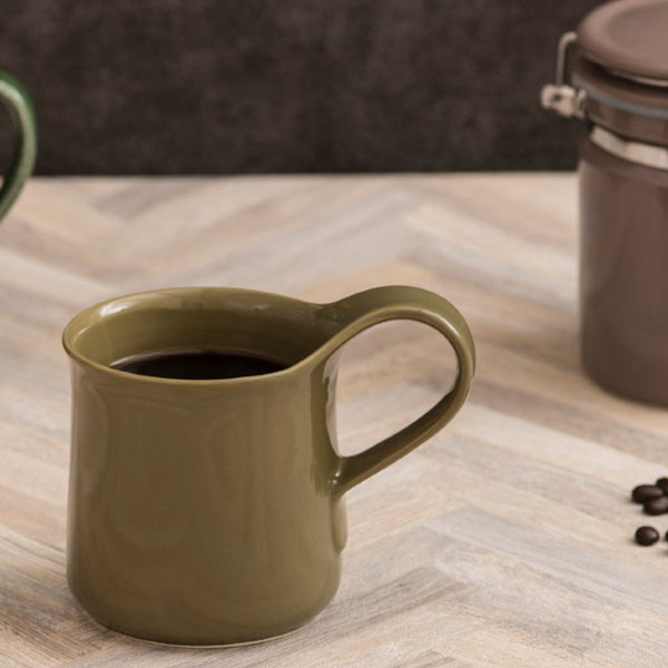 CERAMIC COFFEE MUG (9 oz) - Olive