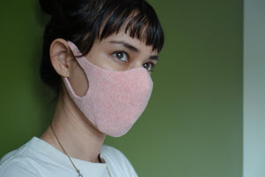 Unisex Botanical Dyed Organic Cotton Face Mask - Carnation(Pink)-Mask-Tabbisocks-santoku nyc